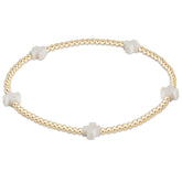Signature Cross Small 2mm Gold Bracelet