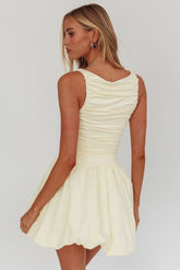 Dalayla Sleeveless Balloon Skirt Mini Dress Butter