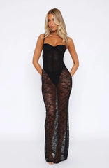 Noir Atmosphere Maxi Dress