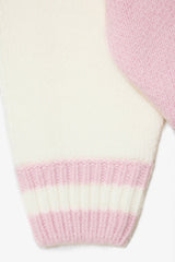 Knit Turtleneck Oversized Jumper in Powder Pink