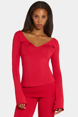 ButterCloud™ Long-Sleeve Top in Chilli