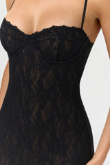Stretch Lace Midi Dress