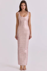 The OG Rosé Bandage Maxi Dress - Limited Edition