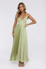 Dazzling Opulence Maxi Dress Lime