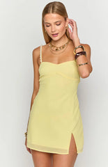 Mia Yellow Mini Dress