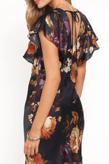 Evonne Midi Dress - Nightfall Floral