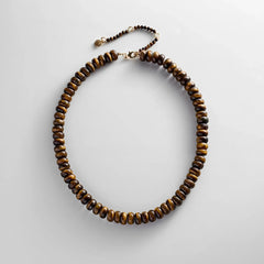 Joyce Semi-Precious Beaded Necklace - Tiger's Eye